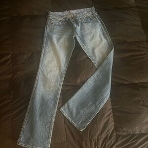 Mavi Light Blue Straight Leg Jeans for Women